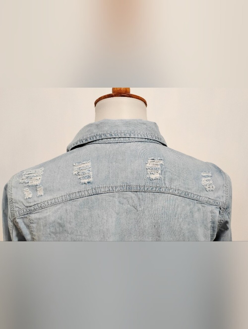 DISTRESSED DRESS FORUM BLOUSE - Picture 5 of 11